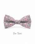 SABI - KID or TEEN BOW TIE - PINK & BEIGE