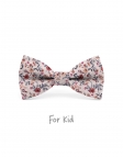 ENKO - KID or TEEN BOW TIE - TERRACOTTA & BEIGE