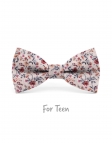 ENKO - KID or TEEN BOW TIE - TERRACOTTA & BEIGE