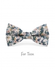 BYODO - KID or TEEN BOW TIE - GREEN & BEIGE