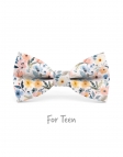 MODY - KID or TEEN BOW TIE - BLUE, CORAL & YELLOW