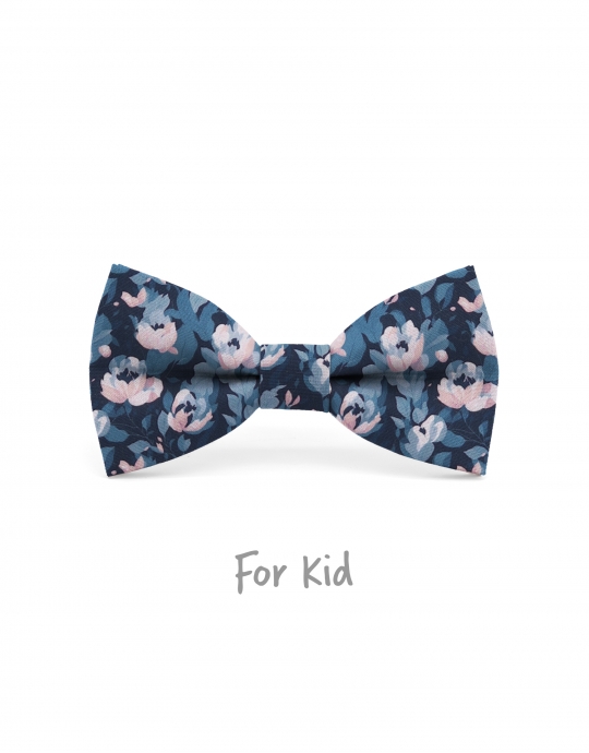 CHATAM - KID or TEEN BOW TIE - BLUE & PINK