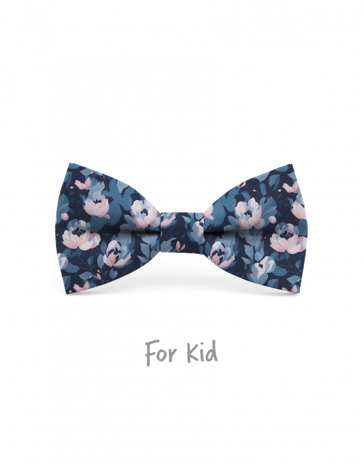 CHATAM - KID or TEEN BOW TIE - BLUE & PINK