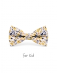 SEOK - KID or TEEN BOW TIE - YELLOW & GREY