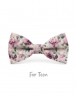 EMA - KID or TEEN BOW TIE - FUCHSIA MAUVE & GREEN