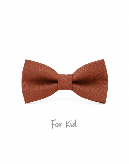 RUSTIC - 100% LINEN - KID or TEEN BOW TIE