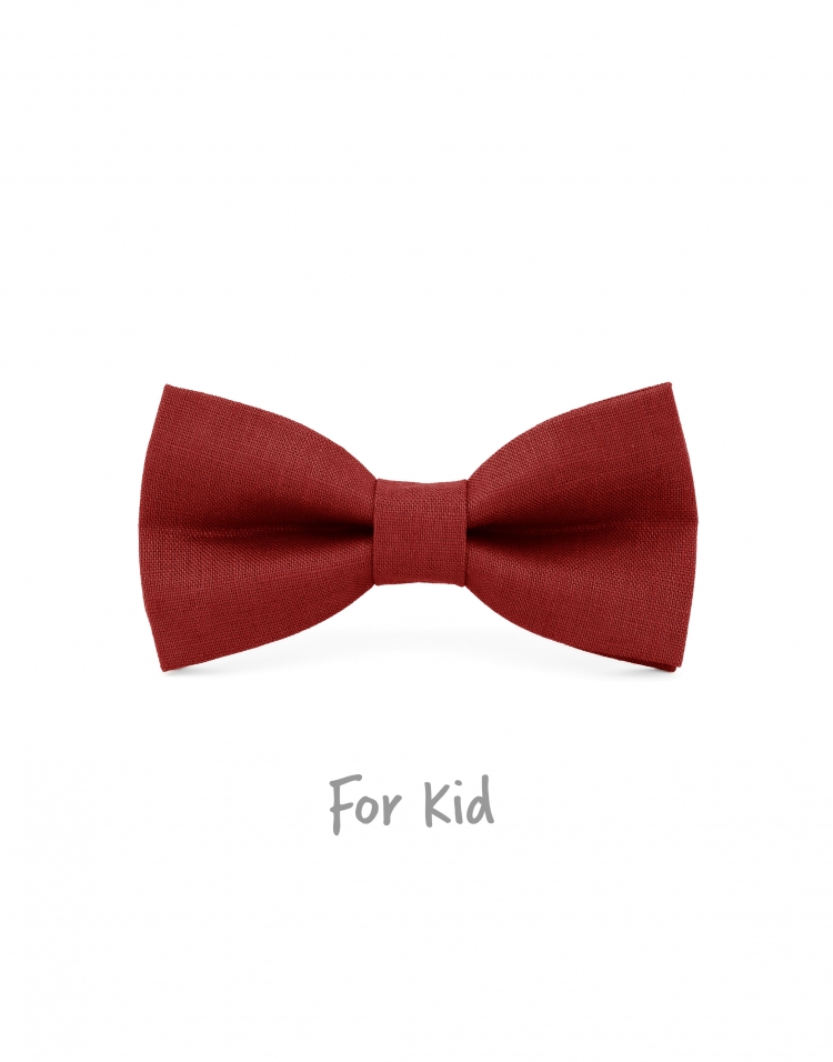 WILD - 100% LINEN - KID or TEEN BOW TIE