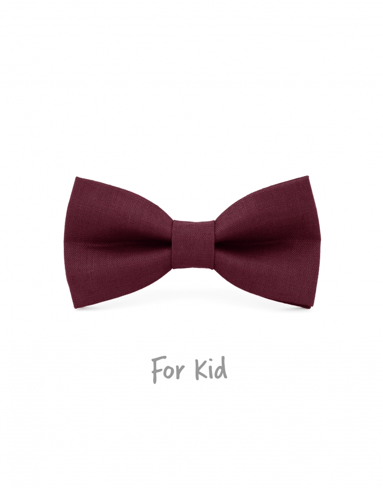 VINEYARD - 100% LINEN - KID or TEEN BOW TIE