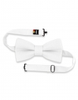 BLANC - 100% RAW LINEN - BOW TIE - WHITE