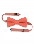 CORAIL - 100% RAW LINEN - BOW TIE - CORAL