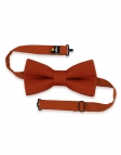 POTIRON - 100% RAW LINEN - BOW TIE - PUMPKIN ORANGE