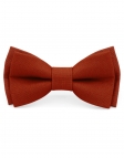 POTIRON - 100% RAW LINEN - BOW TIE - PUMPKIN ORANGE