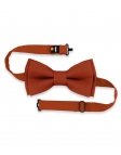 POTIRON - 100% RAW LINEN - BOW TIE - PUMPKIN ORANGE