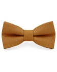 CARAMEL - 100% RAW LINEN - BOW TIE - CARAMEL BROWN