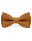 CARAMEL - 100% RAW LINEN - BOW TIE - CARAMEL BROWN