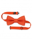 MANDARINE - 100% RAW LINEN - BOW TIE - ORANGE