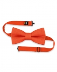 MANDARINE - 100% RAW LINEN - BOW TIE - ORANGE