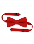 PIMENT - 100% RAW LINEN - BOW TIE - RED