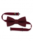 BOURGOGNE - 100% RAW LINEN - BOW TIE - BURGUNDY