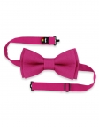 FUCHSIA - 100% RAW LINEN - BOW TIE - PINK