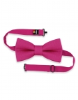 FUCHSIA - 100% RAW LINEN - BOW TIE - PINK