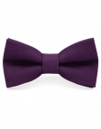 AUBERGINE - 100% RAW LINEN - BOW TIE - VIOLET