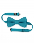 AZUR - 100% RAW LINEN - BOW TIE - BLUE