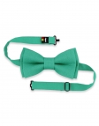 TURQUOISE - 100% RAW LINEN - BOW TIE