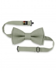 SAUGE - 100% RAW LINEN - BOW TIE - GREEN