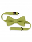 PISTACHE - 100% RAW LINEN - BOW TIE - GREEN