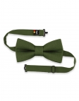 MOUSSE - 100% RAW LINEN - BOW TIE - GREEN