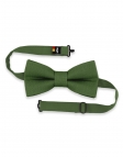 AVOCAT - 100% RAW LINEN - BOW TIE - GREEN