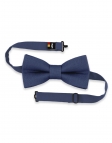 AVIATEUR - 100% RAW LINEN - BOW TIE - BLUE