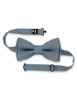 RAMIER - 100% RAW LINEN - BOW TIE - BLUE