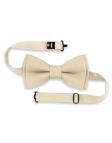 AVOINE - 100% RAW LINEN - BOW TIE - LIGHT BEIGE