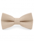 SABLE - 100% RAW LINEN - BOW TIE - BEIGE