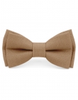 ARGILE - 100% RAW LINEN - BOW TIE - BROWN