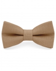 ARGILE - 100% RAW LINEN - BOW TIE - BROWN