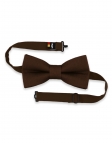 CHOCOLAT - 100% RAW LINEN - BOW TIE - BROWN