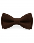 CHOCOLAT - 100% RAW LINEN - BOW TIE - BROWN