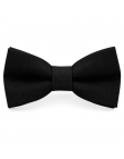 NOIR - 100% RAW LINEN - BOW TIE - BLACK