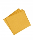 MIEL - RAW LINEN - POCKET SQUARE - YELLOW