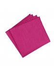 FUCHSIA - RAW LINEN - POCKET SQUARE - PINK