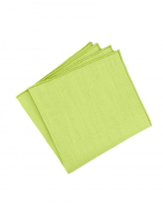 BOURGEON - POCHETTE EN LIN BRUT - VERT CLAIR