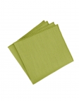 PISTACHE - POCHETTE EN LIN BRUT - VERT