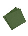 AVOCAT - RAW LINEN - POCKET SQUARE - GREEN