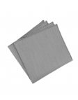 GALET - RAW LINEN - POCKET SQUARE - GREY