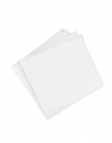 BLANC - RAW LINEN - POCKET SQUARE - WHITE