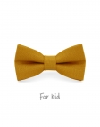 MOUTARDE - KID or TEEN BOW TIE - 100% RAW LINEN