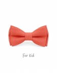 CORAIL - KID or TEEN BOW TIE - 100% RAW LINEN